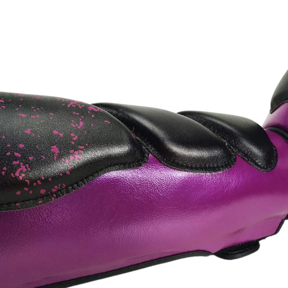 Genuine Leather Shin Instep Guard Kick boxing Training Muay Thai Shin Pads For Mens