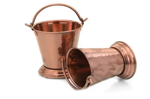 Steel Copper Stainless Steel Curry Serveware Buckets for Home Restaurant Hotel and Catering Ware 500ML 700ML 1200ML