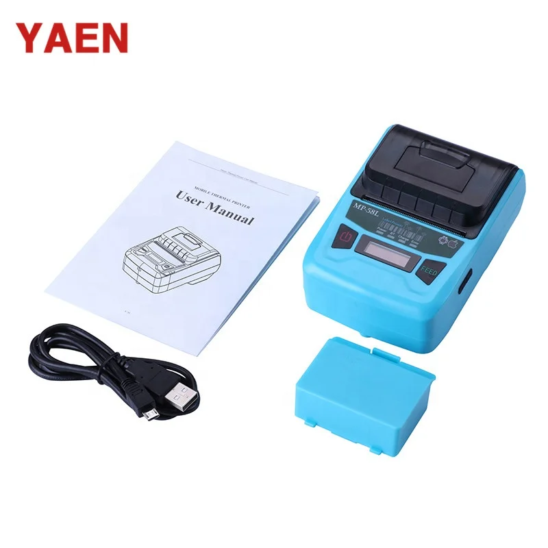 58mm Portable Thermal Blue tooth Mobile Printer Mini Android Printer Handheld Printer