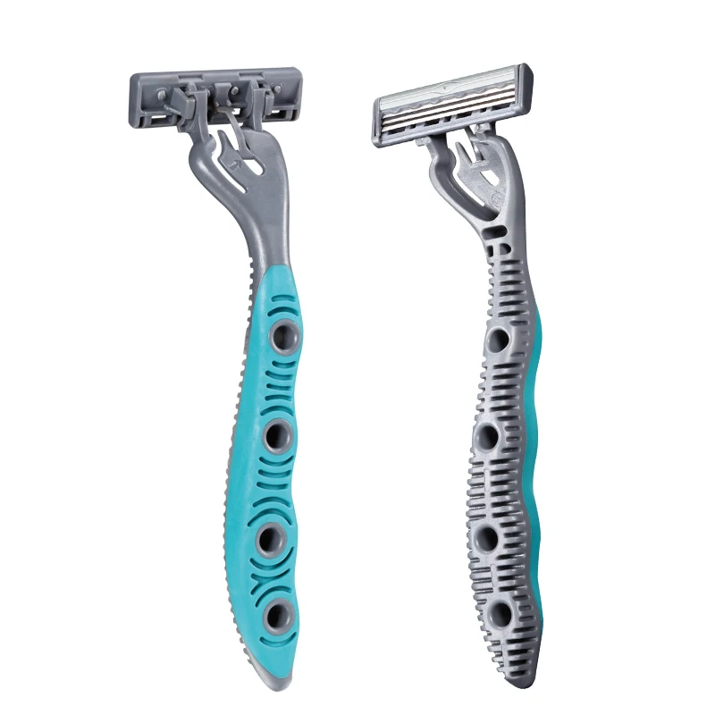 KL-RY3L Triple Bade  Disposable Pivoting Razor for Men