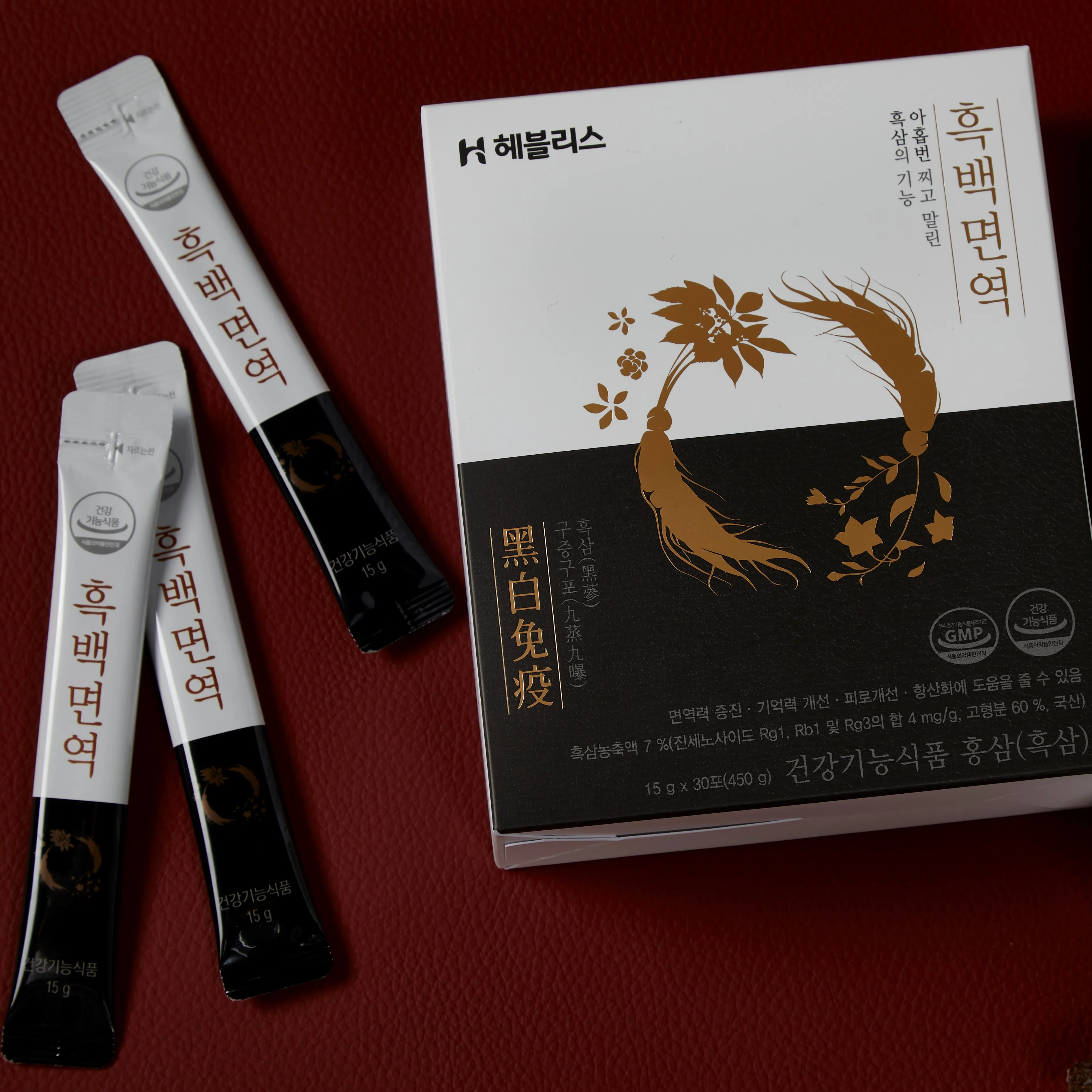 Ginseng extract supplement with white balloon flower and pear extract from korea, Improve memory and fast recovery from fatigue