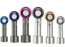 Amazon Hot Selling Portable Rechargeable Handheld Bladeless Fan Mini USB Leafless Fan Bladeless Air Cooler