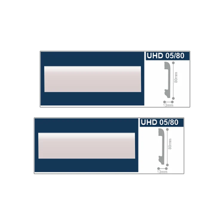 Flooring baseboard UHD 05/80 2m ps skirting