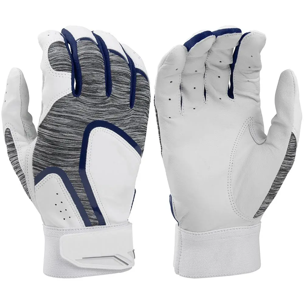 Custom New style Durable Leather Elastic Form-Fitting Baseball Batting Gloves