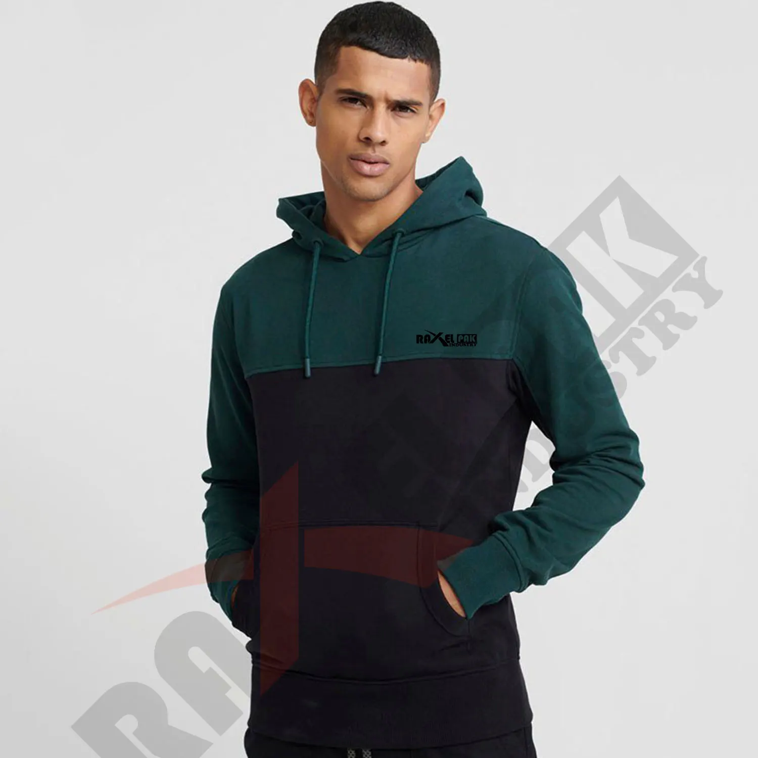 Мужская одежда изготовленным на заказ логосом с капюшоном толстовка 100% хлопок изготовленному raxelpak промышленности