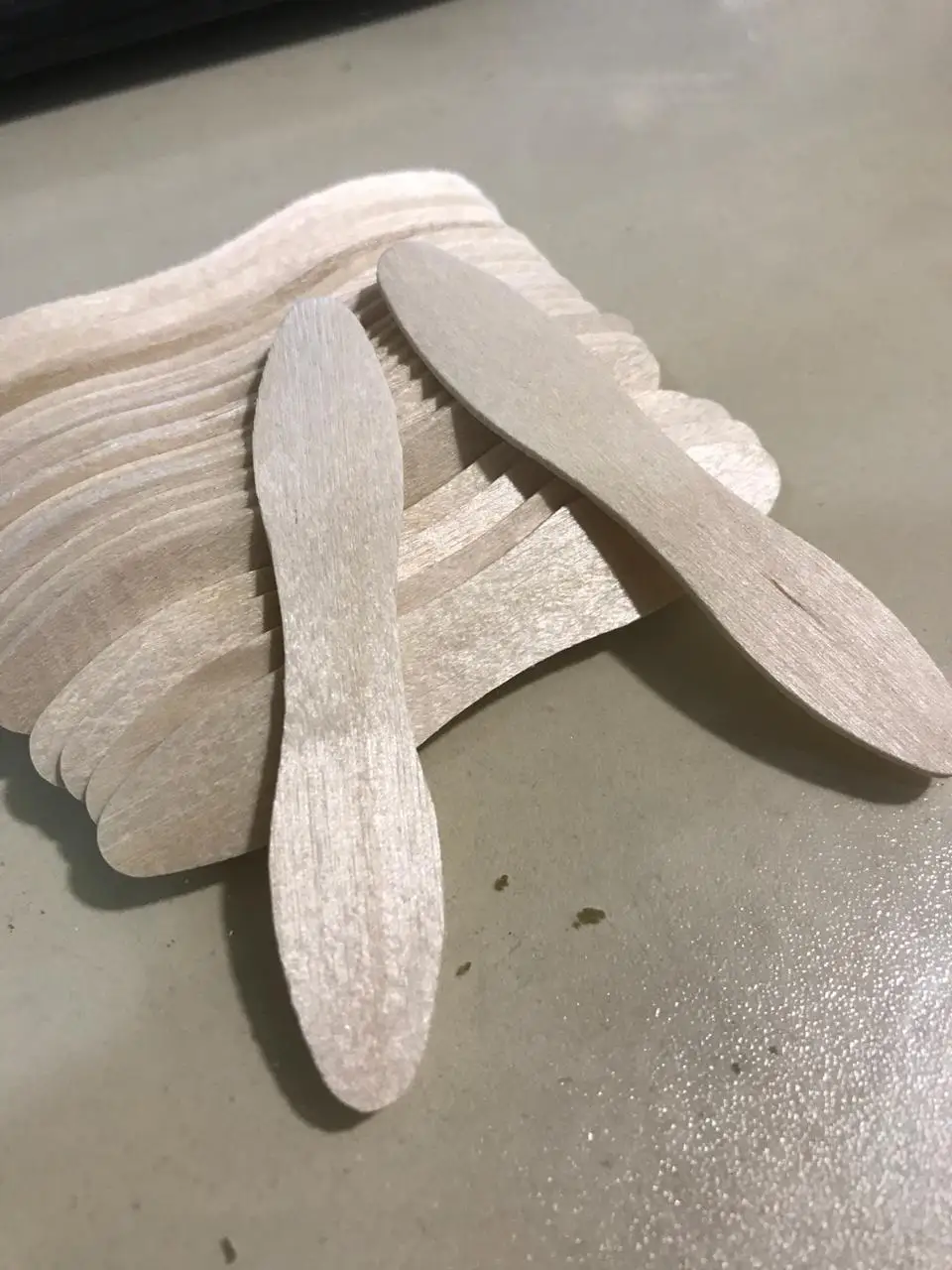 Натуральная Березовая ложка для мороженого, смешанный сорт AB, деревянная ложка для рукоделия оптом