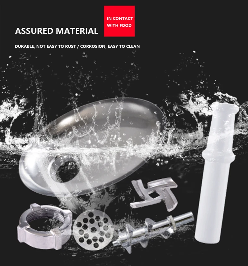 Heavy Duty 500W Max Powerful Electric Meat Grinder Home Sausage Stuffer Meat Mincer Food Processor