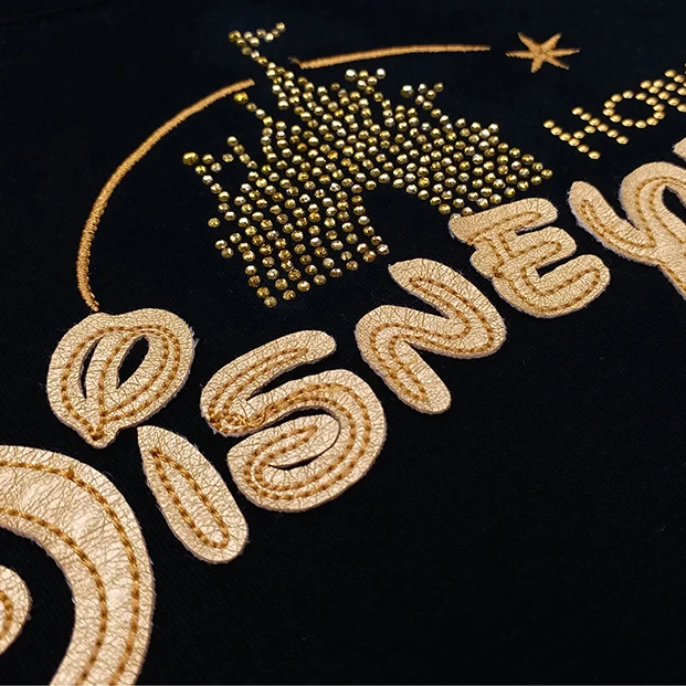 
FAMA Certificate FAMA Audit Cotton Men Women OEM ODM Gold Thread Embroidery Custom Embroidery T Shirts Designs 