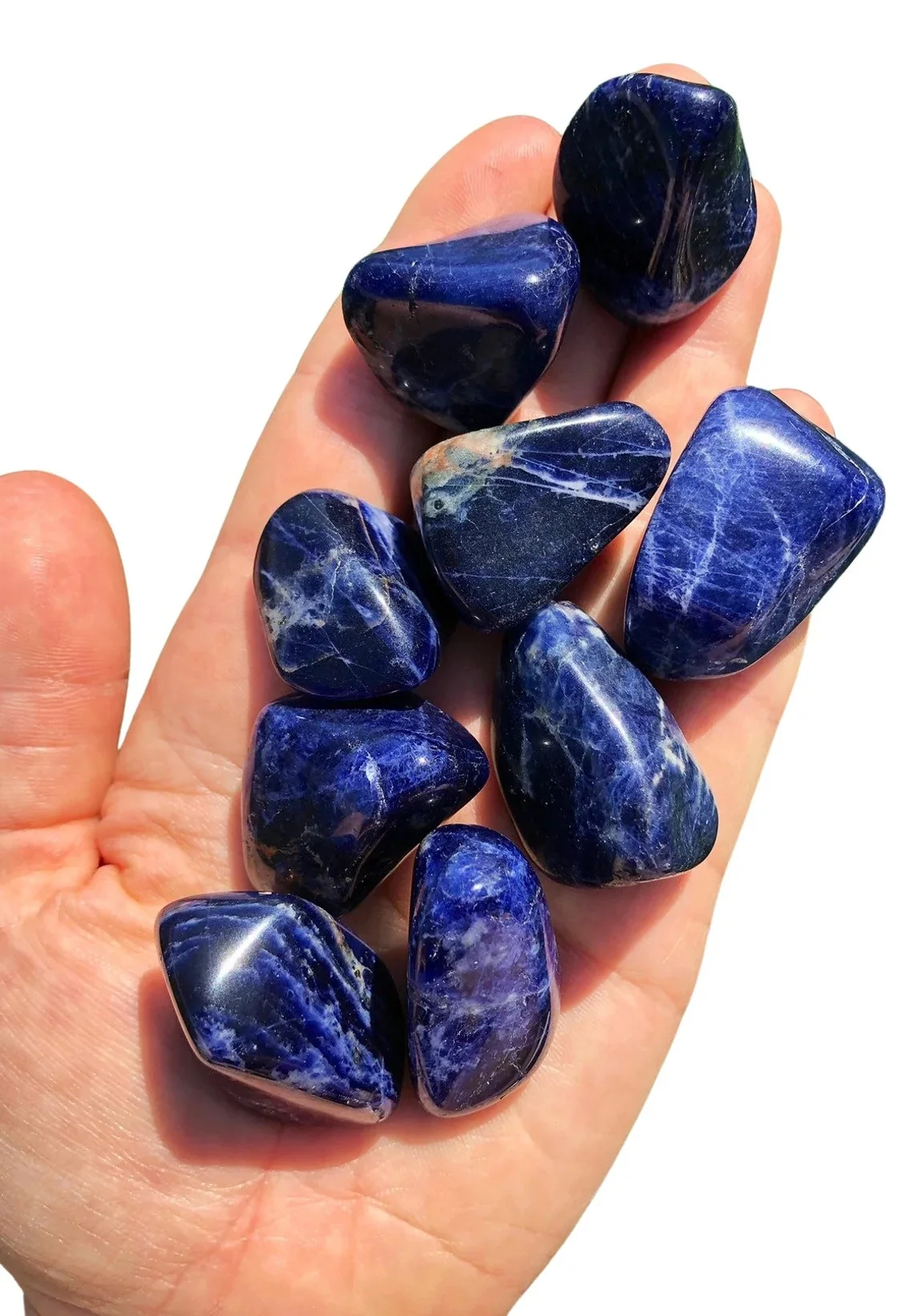 Wholesale Sodalite Tumbled Stone  for home decor and healing purpose Tumbled stone rock & Reiki Healing Tumble