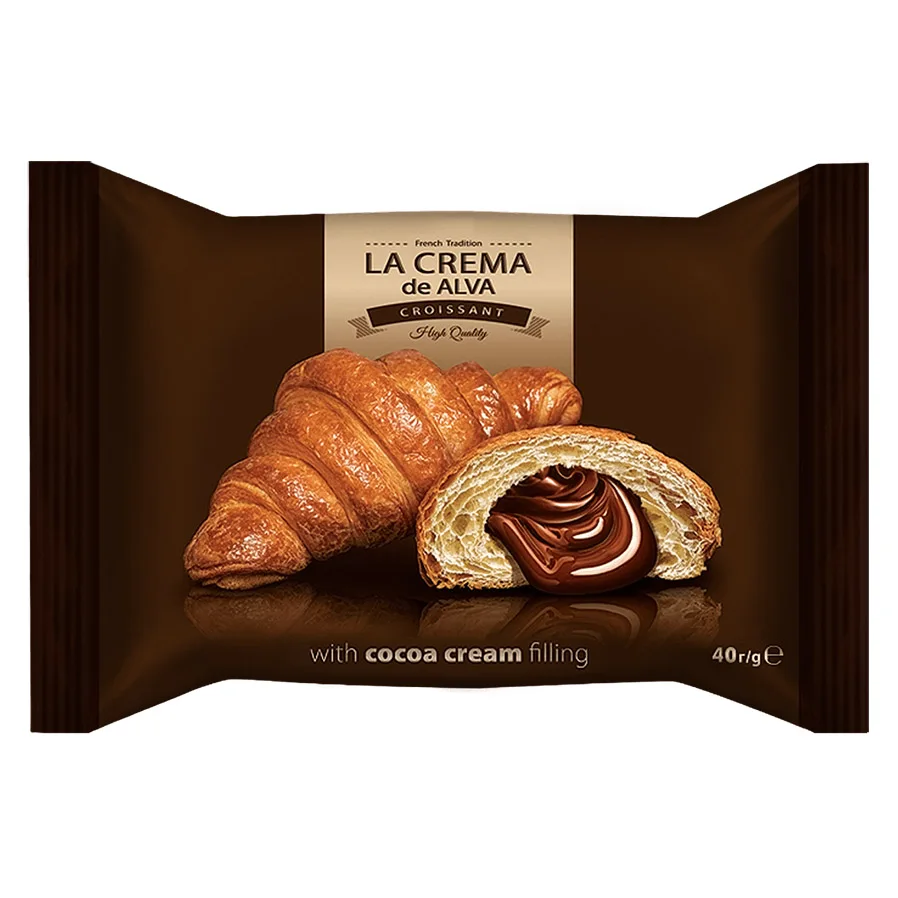 
Ukraine with cocoa cream filling chocolate Croissant 