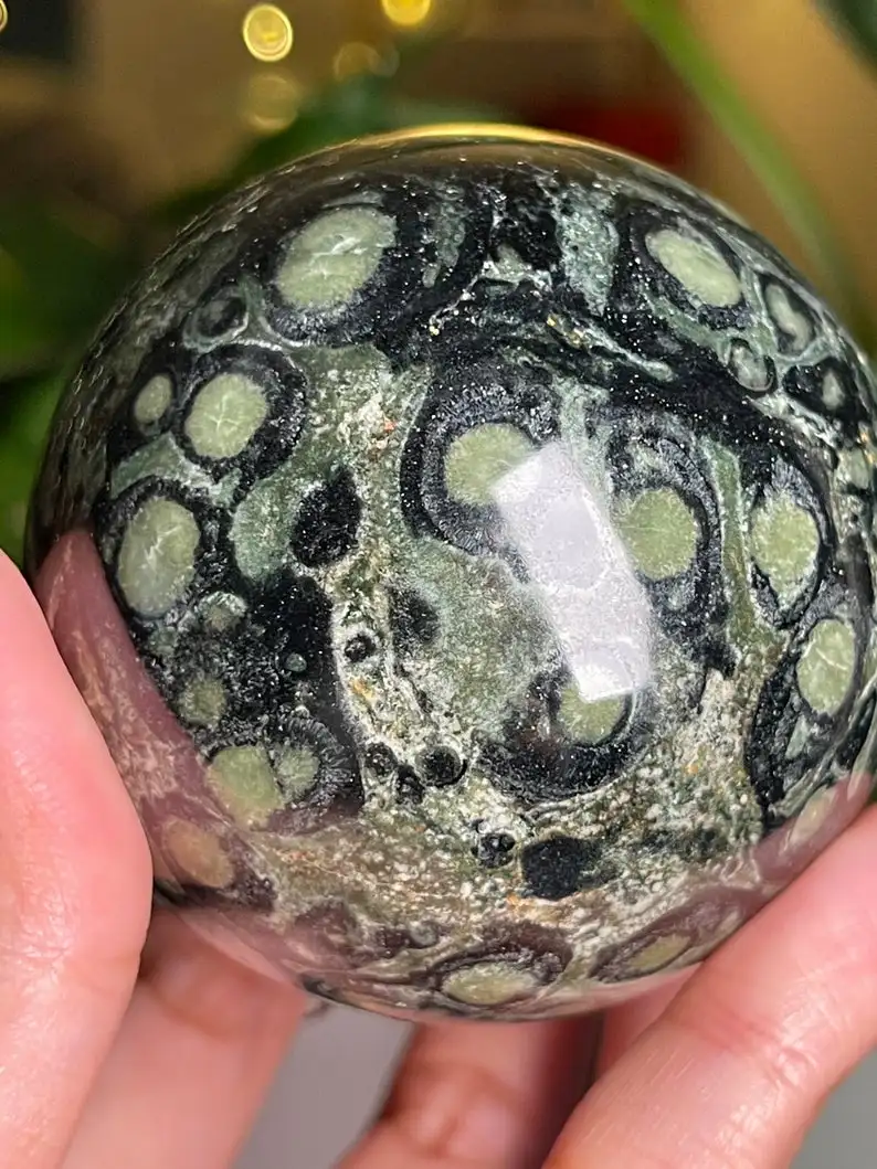 BEAUTIFUL KAMBABA JASPER SPHERE BALLS HIGH QUALITY POLISHED KAMBABA JASPER SPHERES CROCODILE JASPER HEALING CRYSTAL REIKI BALLS
