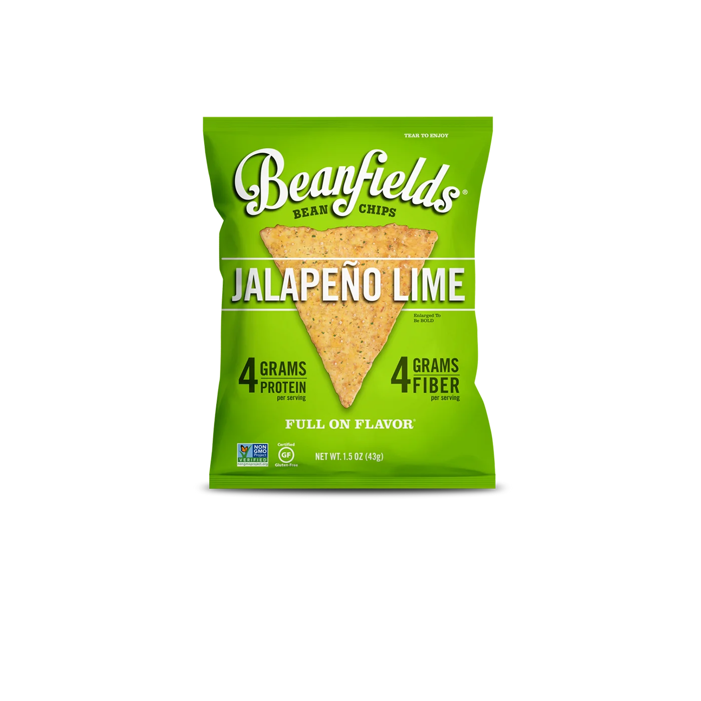 
Bean Chips Beanfields Jalapeno Lime Vegan Bean Chips 5.5oz Case 