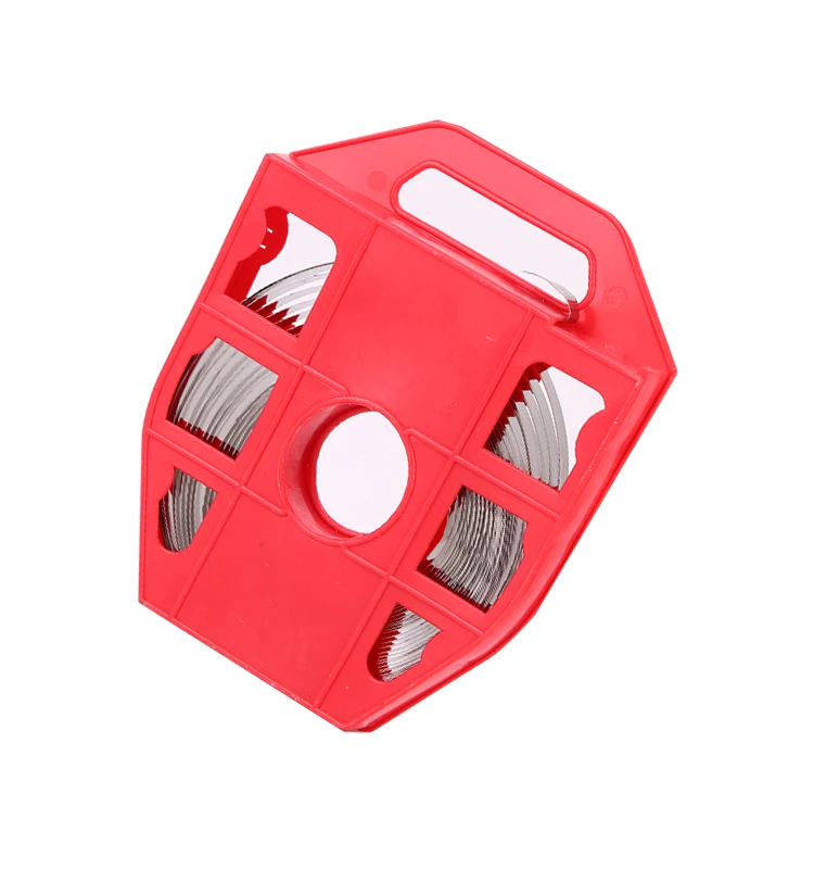 FTTH Accessories SS Strap 19*0.7*50m blue red color 3/4 TB type buckle stainless steel pole banding tool