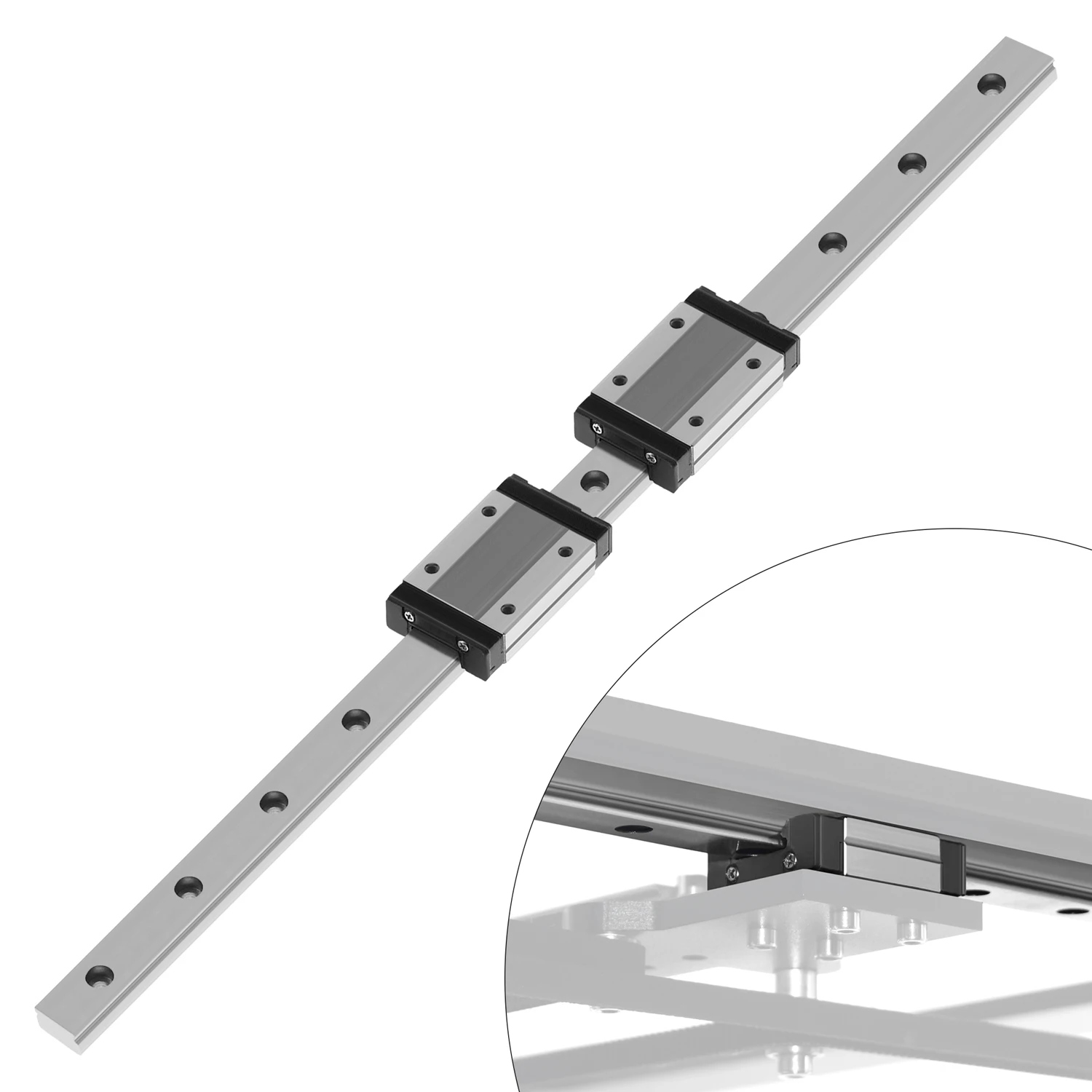 TWOTREES MGN15H/MGN15C Stainless Steel 100mm-1000mm Optional Linear Guide Rail Guideway For Automation 3D Printer Parts