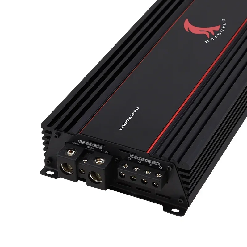 DAK-2500.1 Mono Car Amplifier with Remote Control 1000w 1500w 2000w High Quality Amplifier