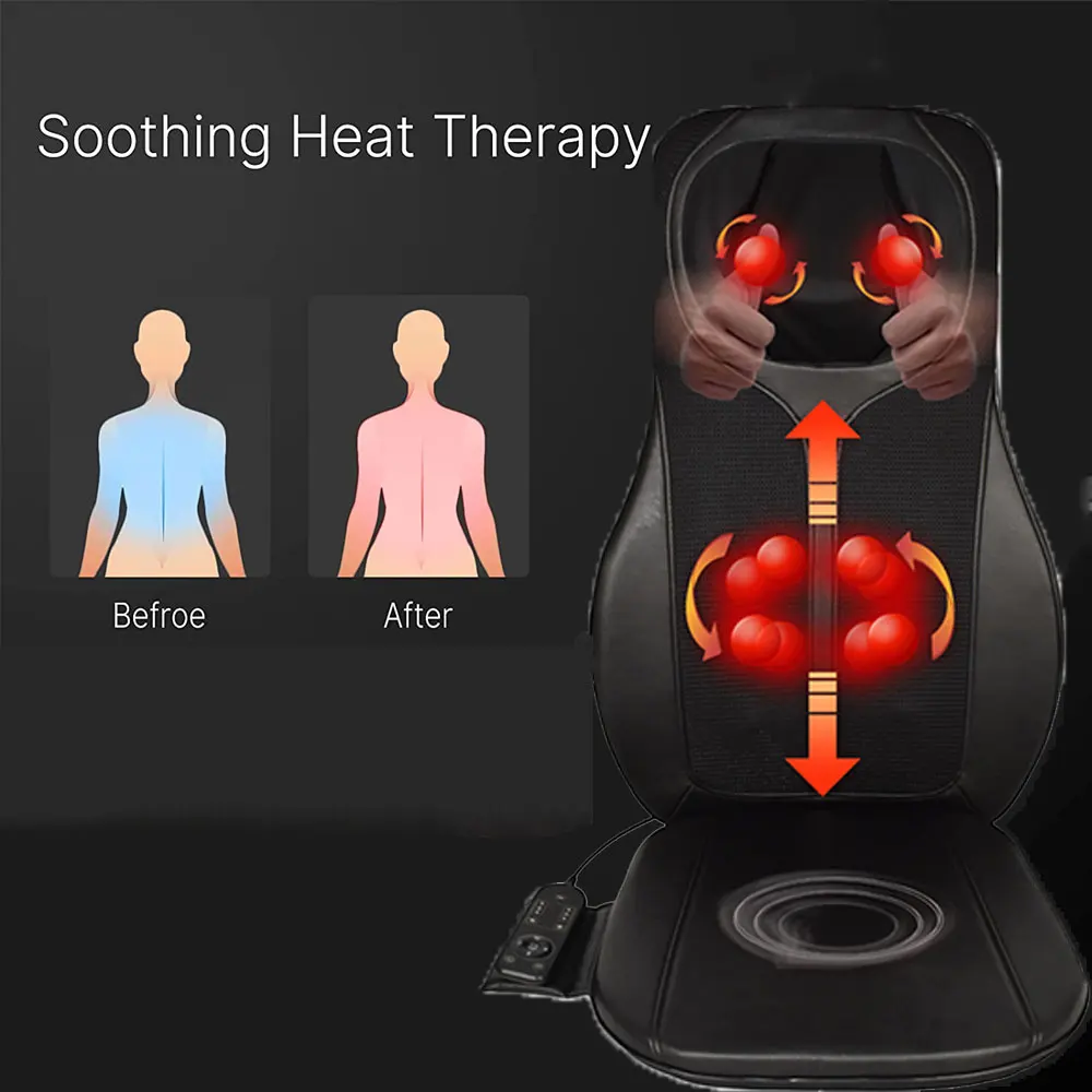 Car Home Shiatsu Massage Cushion with Heat Massage Portable S305