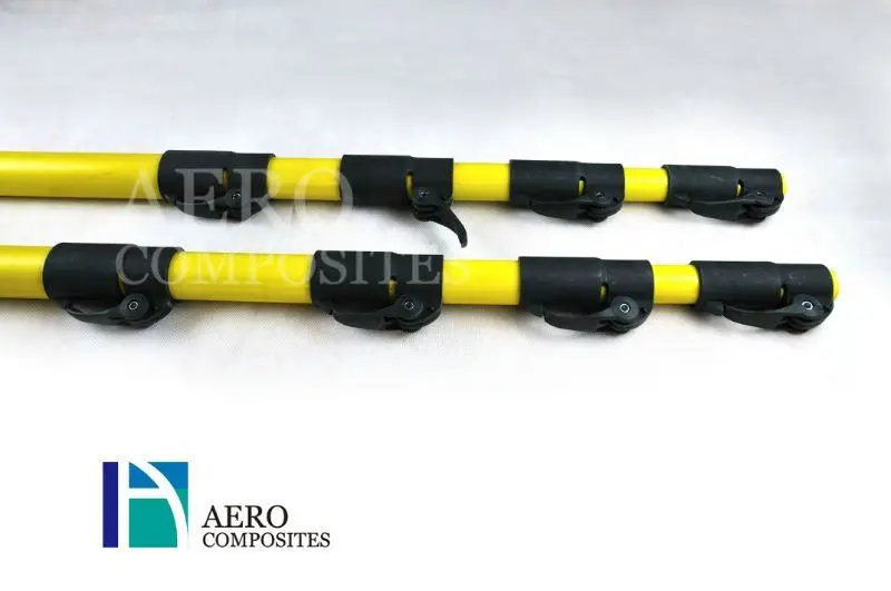 
31ft fiberglass telescopic poles 