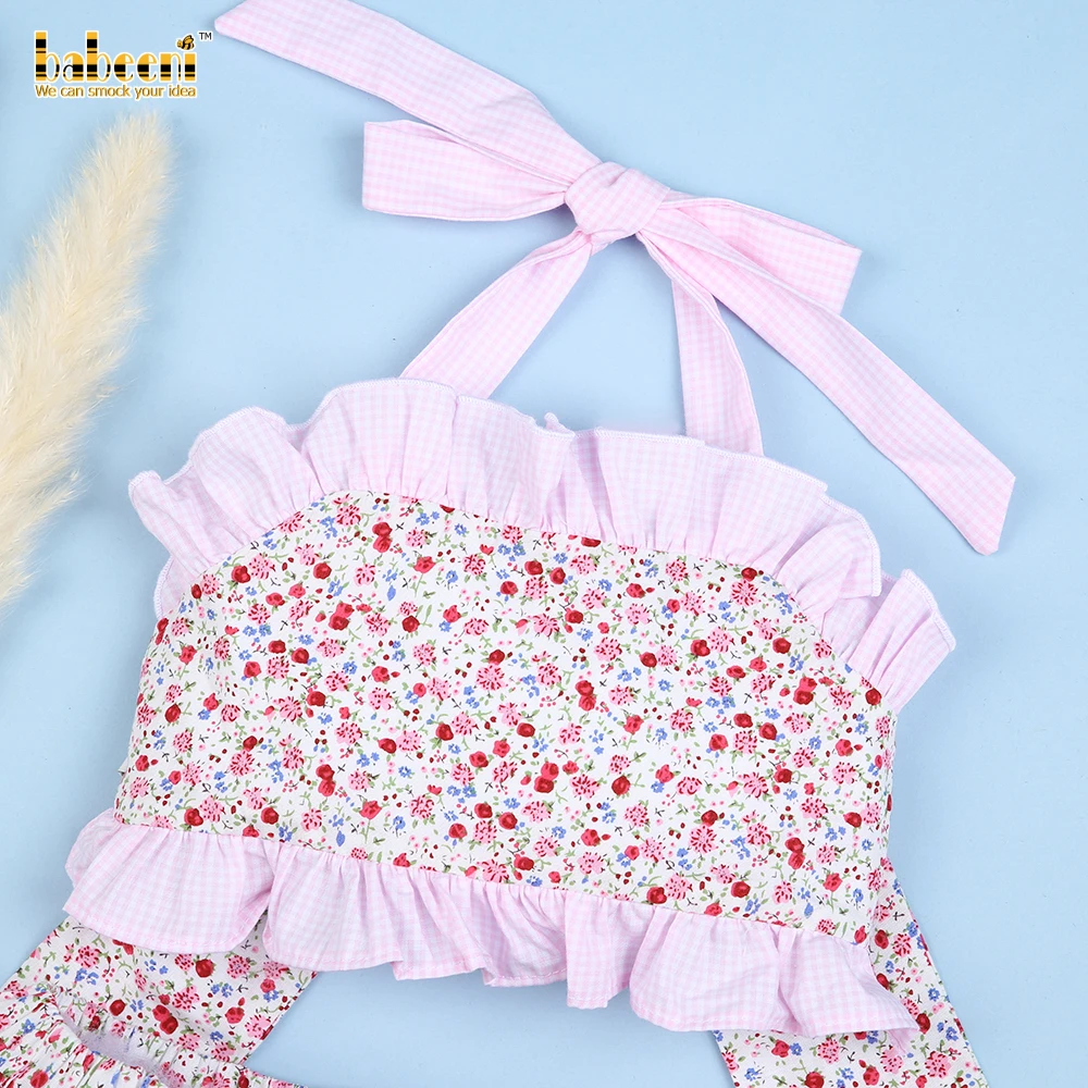 Цветочные Купальники для девочек из двух частей OEM ODM оптовая продажа детской одежды-BB2435