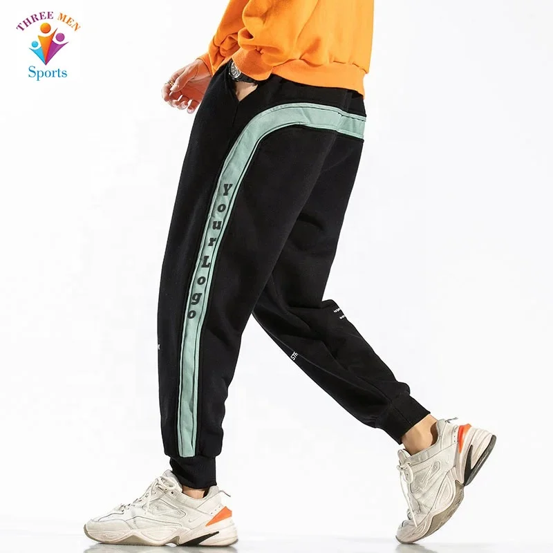 Men Wholesale Street Wear Jogger With Side Stripe Custom Logo