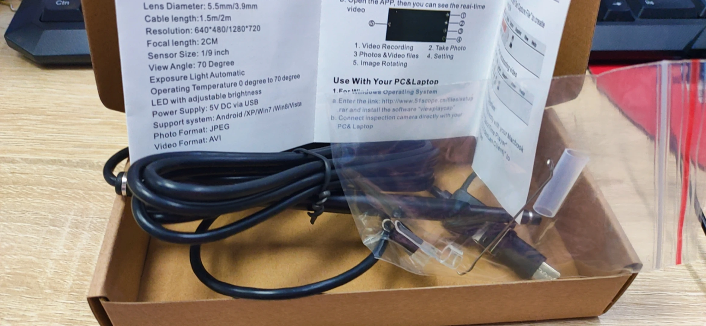  IP67 HD цифровой ушной эндоскоп Отоскоп 3 в 1 USB