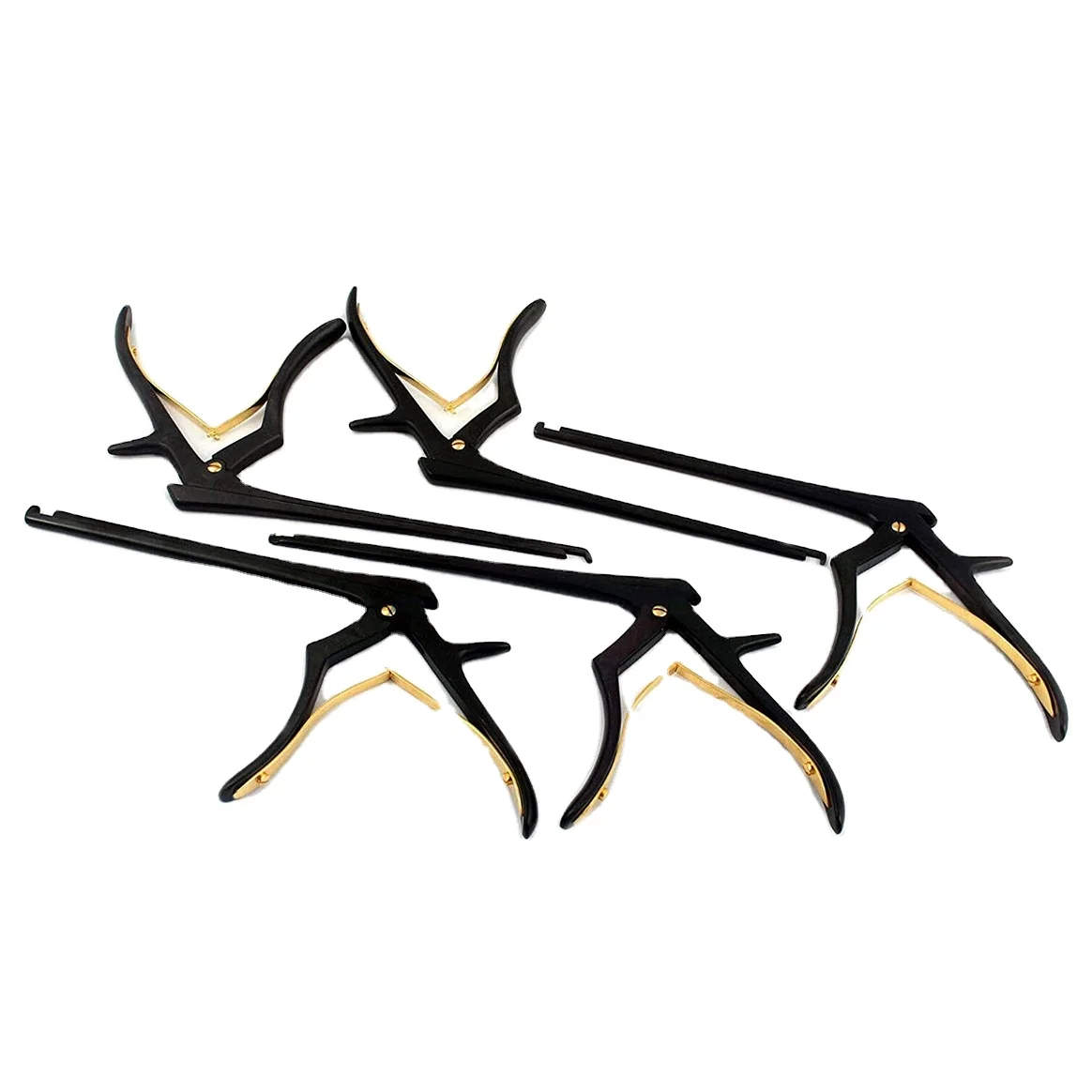 Kerrison Rongeurs Detach Black and gold 1mm,2mm,3mm,4mm,5mm Neuro Spine Orthopedic Surgical Instruments by Dental Point