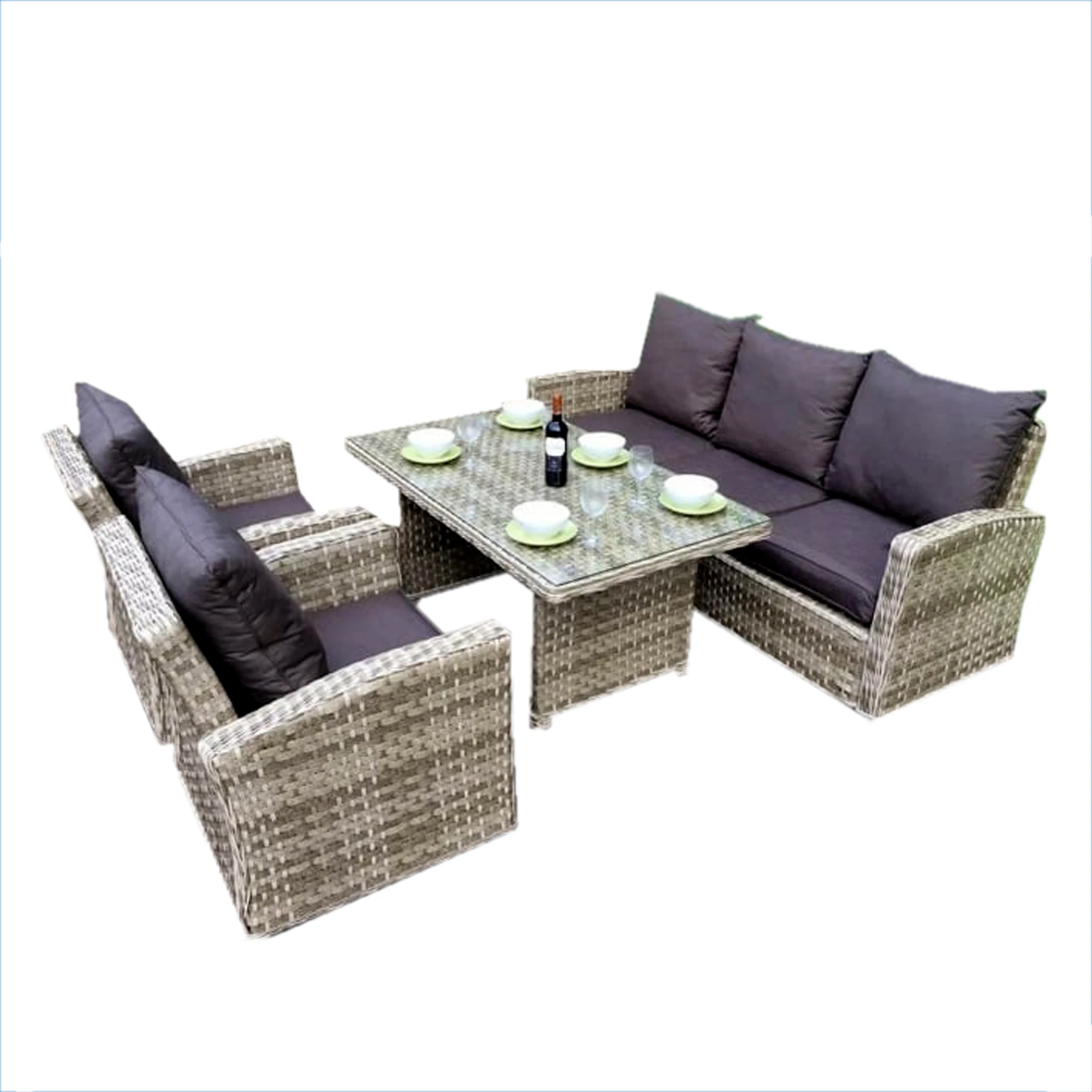 high quality aluminium outdoor sofa sets modern luxury patio garden sofa set rattan wicker wholesale price