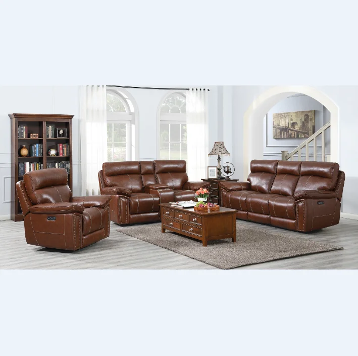 Custom electric reclining Sectional Sofa Living Room Furniture,3 2 1 sofa set Recliner Sofa