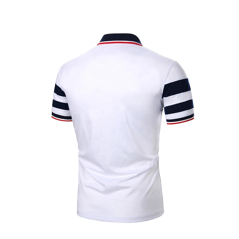 Wholesale Performance Designer Breathable Regular Fit Casual Polo Shirt Ribbed Collar And Cuff Cotton Spandex Polo Shirt Men