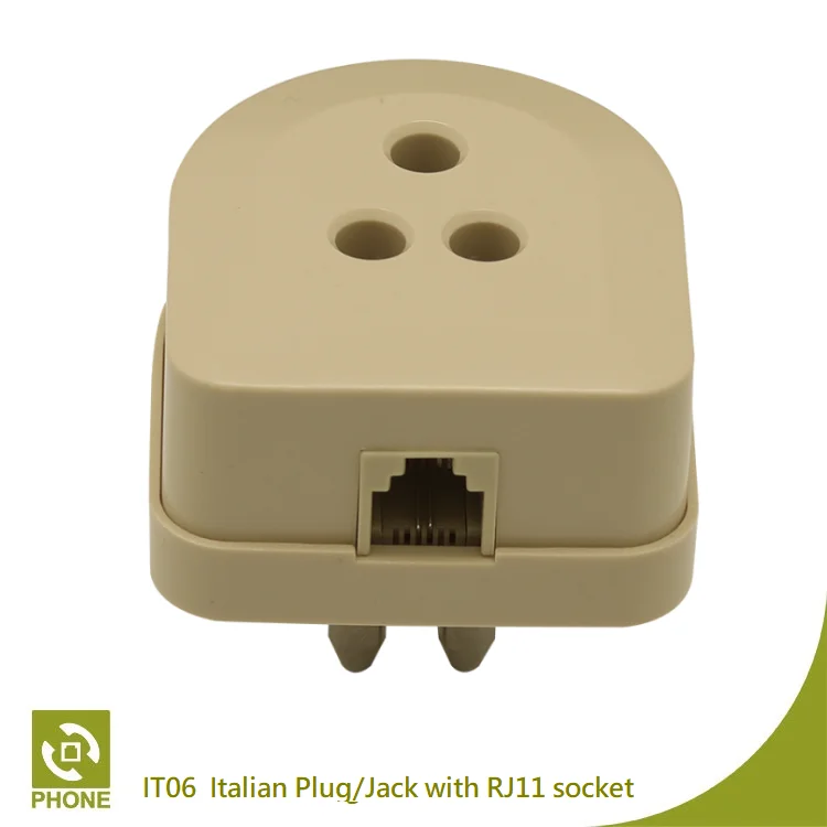 Telecommunication Equipment Italian Phone / Fax Adaptor with RJ11 Socket