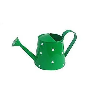 Желтый садовый резервуар в горошек декоративная садовая кастрюля для полива дома и сада уличный плантатор Оцинкованное орошение цветов