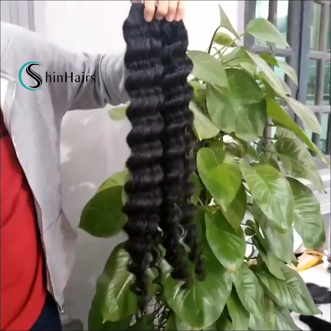 Virgin Cuticle Aligned Remy Deep wave color human hair bundles Virgin Cuticle Aligned Remy