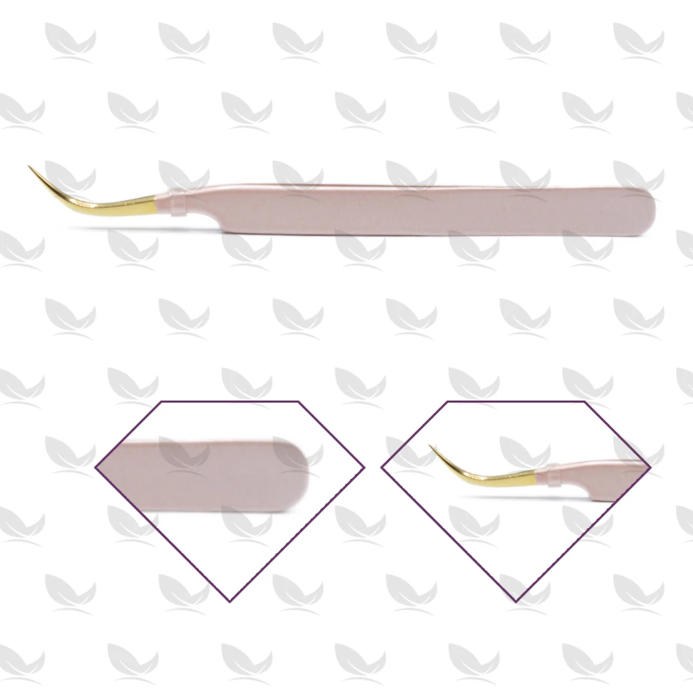 Extreme Volume XD Russian Volume Lash Tweezers 90 Degree Pointed Stainless Steel Tips Picking Fanning Eye Lashes Lash Extensions