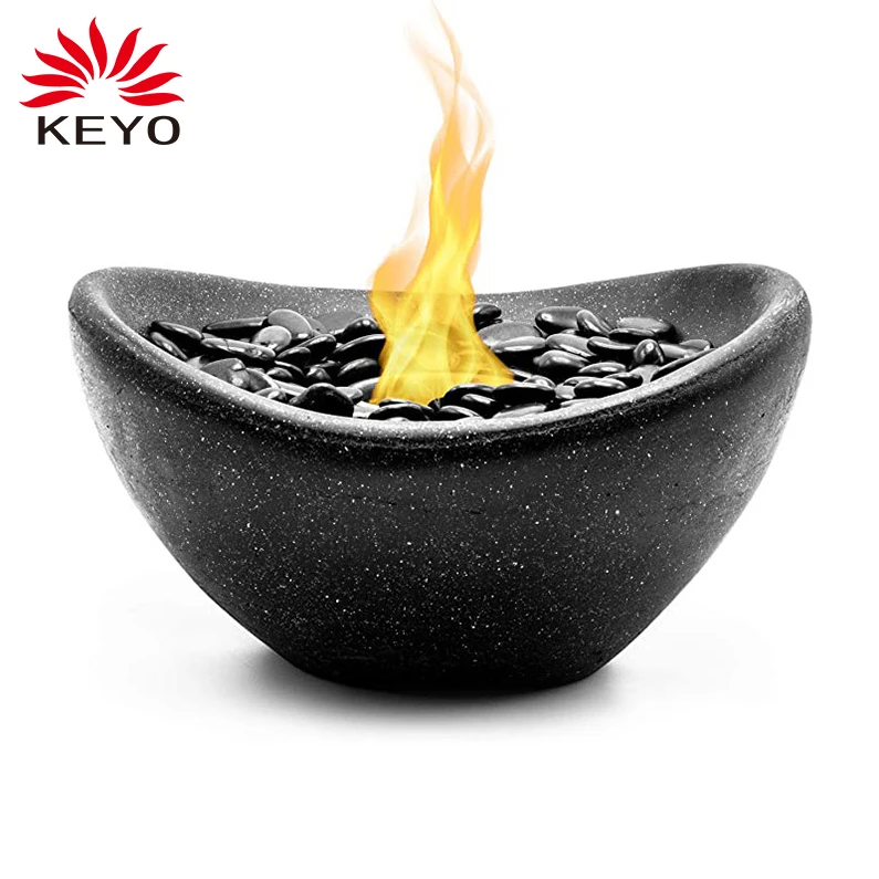 Черный камин из био-камня чаша для камина камины плиты койлы