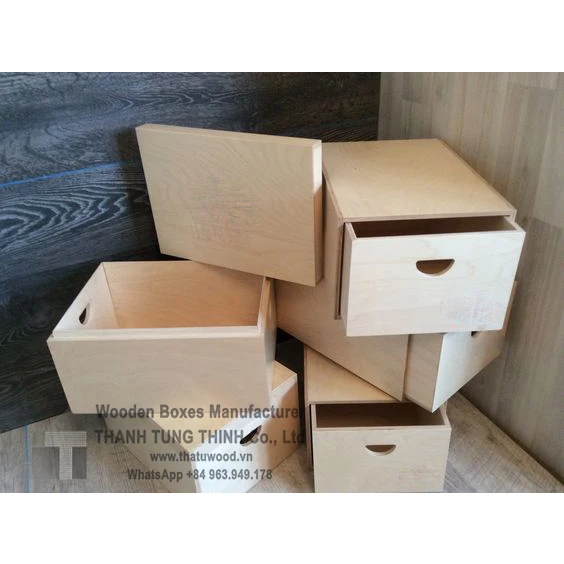 Экологичная деревянная коробка для обуви на заказ оптовой продажи WhatsApp + 84 963949178