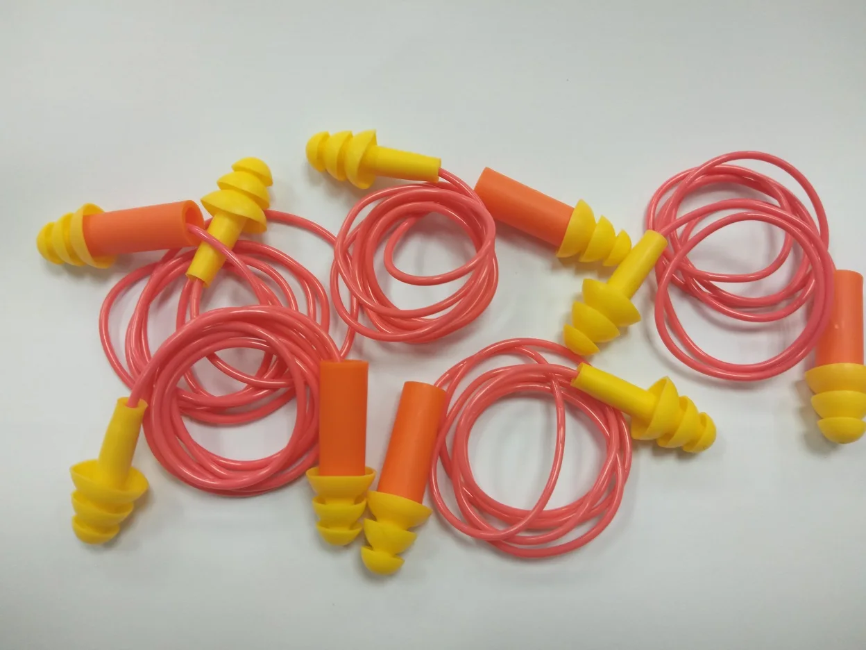 TPR Ear plugs CE ANSI Approved Reusable Earplugs