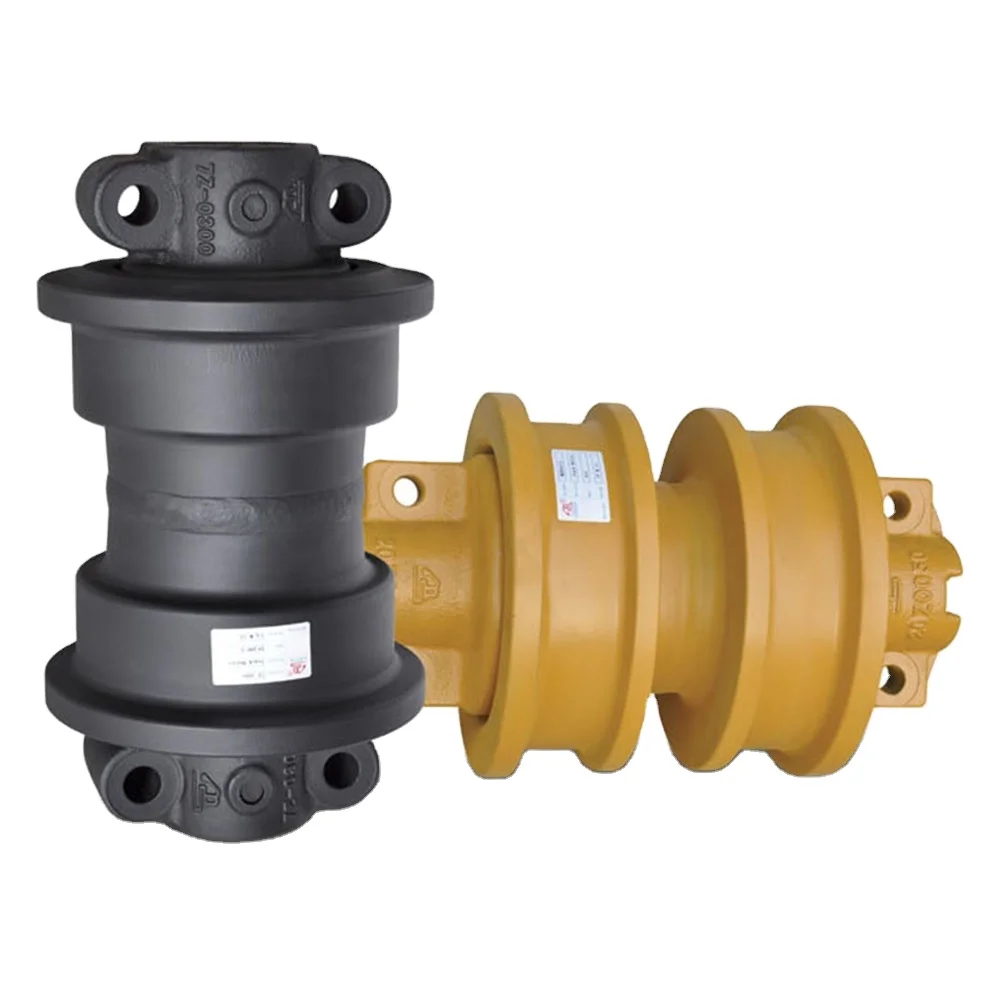 track bottom roller wacker 3503 robotic rubber track roller track roller double flange d8r