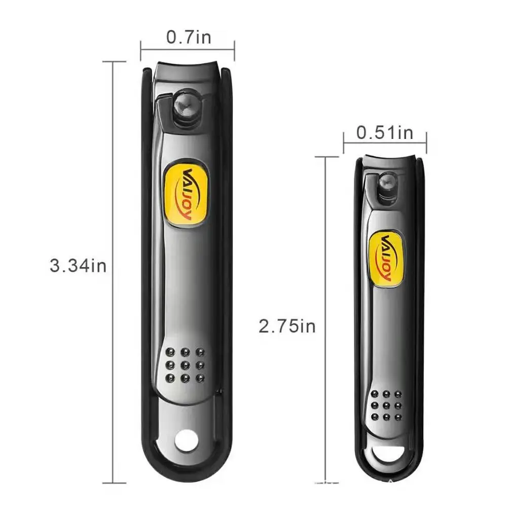 japanese stainless steel finger nail clipper and toe nail clipper cutter with catcher