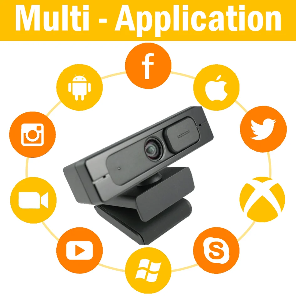 Good Image 4K CMOS MIX415 USB 2.0 Micro WebCam With 2*Digital Mic for Conference