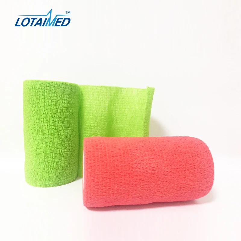 
Self-Adherent Bandage Rolls First Aid Strapping Self Adhesive Sports Strap Bandage Wrap Stretch Elastic Thumb Protect Wrist 