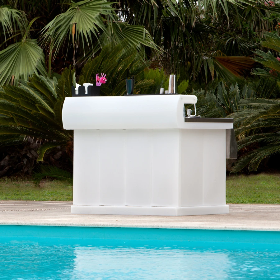 Top quality Best seller Modern Design Made in Italy Plastic Removable Bar Counter for Lounge restaurant Cafe Contract