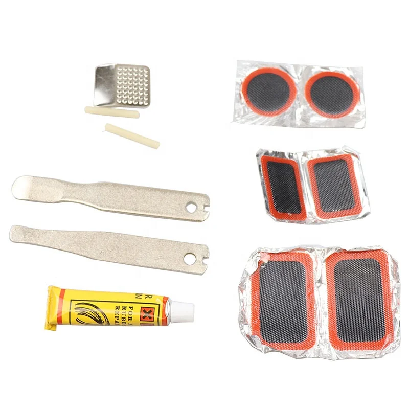 Bicycle Tool Bag Set Bike Repair Kit 16 in 1 Multi-function For Inflatable Inner Tubes Hardened Levers Rasp Tool