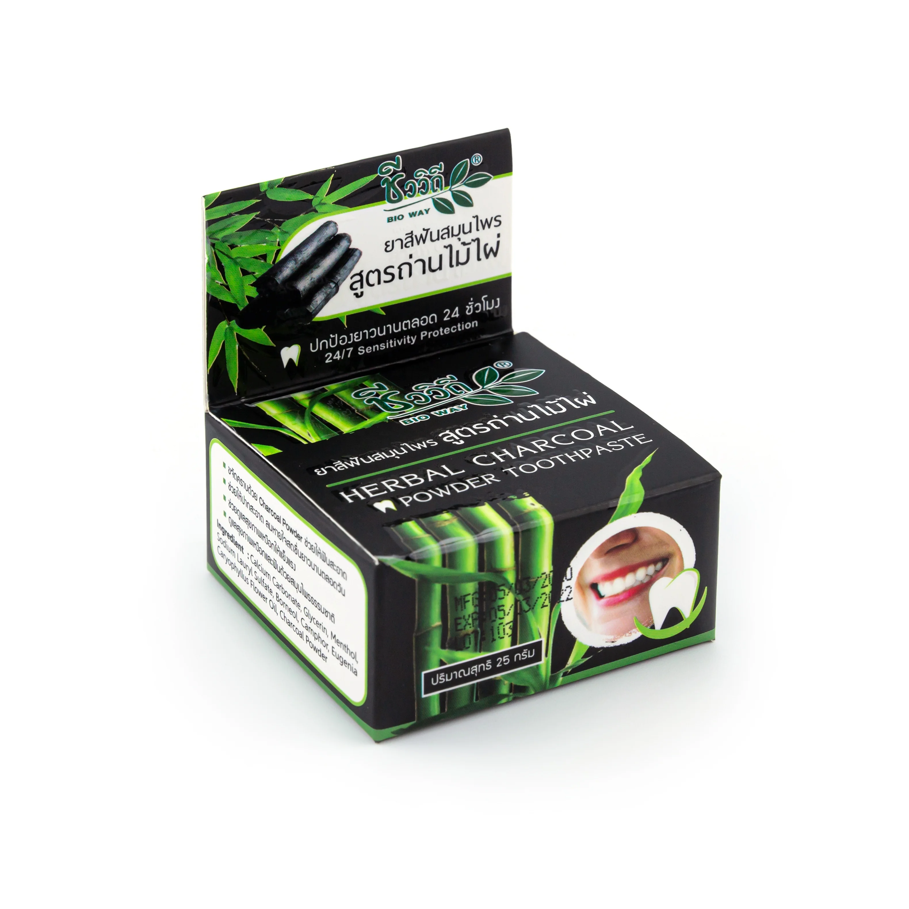 Charcoal Toothpaste Thai Herbal Charcoal Powder Toothpaste