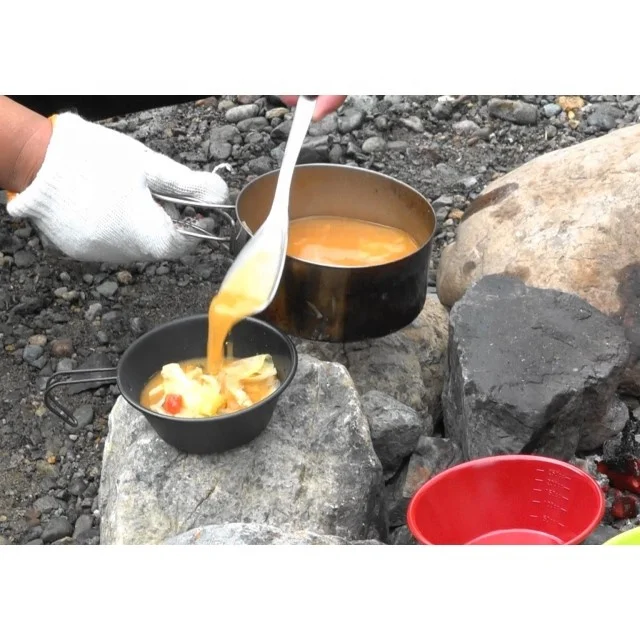 Japanese Versatile Usage Cup Outdoor Cooking Pot Portable Coffee Cup 18-8 Stainless Steel Color Sierra Cup 330 ml