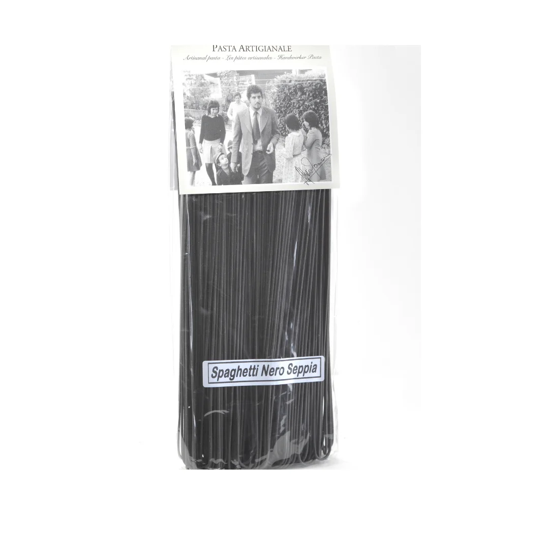 Bset Italian spaghetti with cuttlefish ink  500 gr