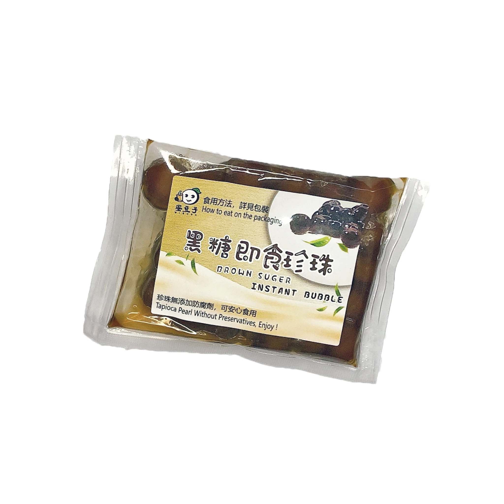 Подарочная коробка для мгновенного приготовления молочного чая boba с коричневым