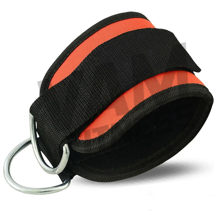 
Custom Logo Padded Ankle Strap For Cable Machine Workouts D Ring Ankle Brace straps Ankle Attach With Legs 