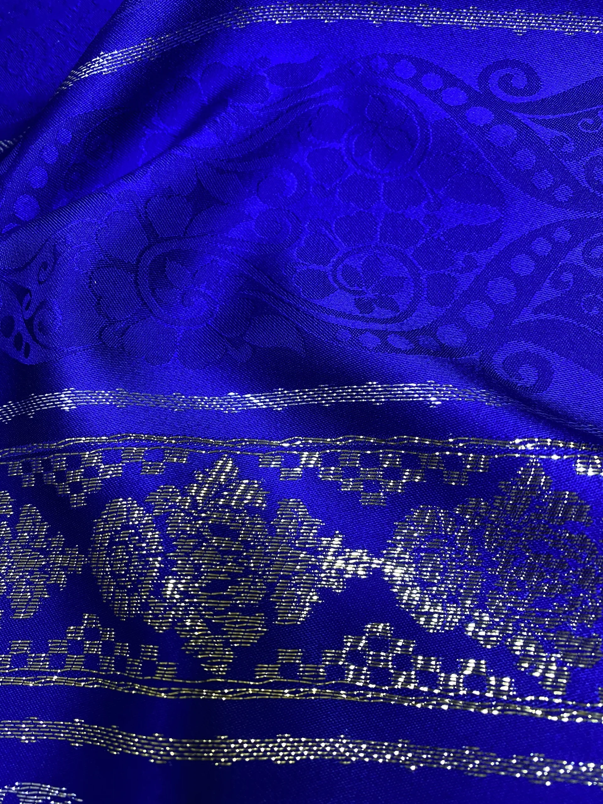 Fashionable Polyester Metallic Satin Jacquard Shining Lightweight Fabrics #J439A For Long Dress Kaftan Balochi Chandori