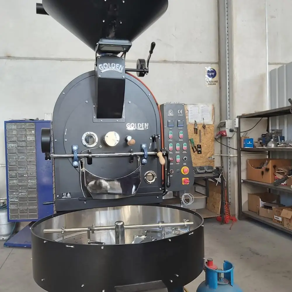 
GR30 30 KG Golden Coffee Roaster with Loader, Commercial Coffee Roaster 