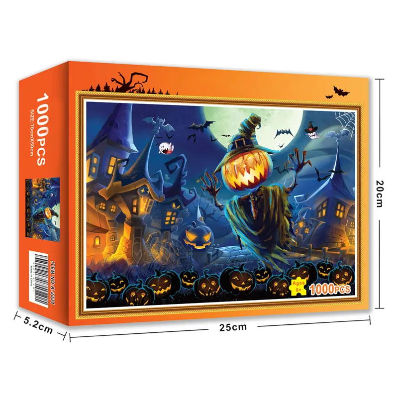 Wholesale Painting Paper DIY Adult Kid Manufacturer Children Custom Jigsaw Pieces Box 3d Game Puzzle 1000