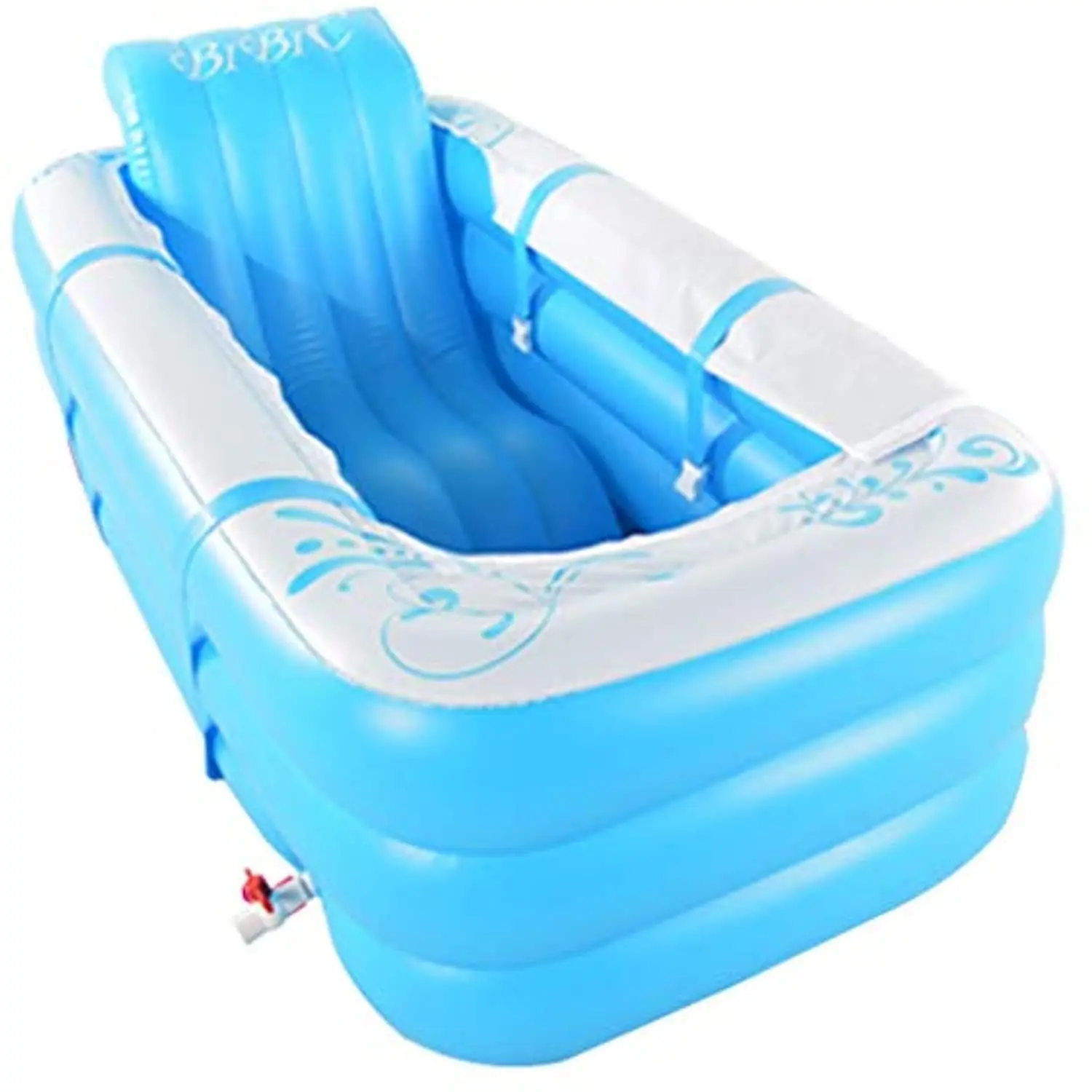 Top Grade High-Density Pvc Bath Folding Tank Inflatable Hot Tub Spa With Cover For Sale